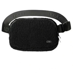 Lole Fleece Belt Bag Unisex OS Black Convenient Hands-Free Travel UNOPENED NWT